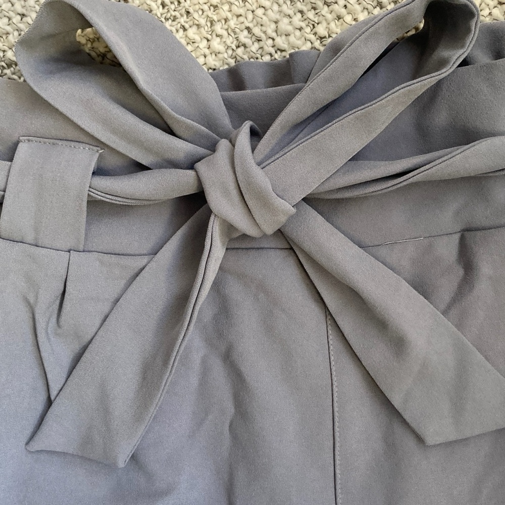 NWT Grace Karin 2XL Gray Paper Bag Pants - Picture 6 of 9